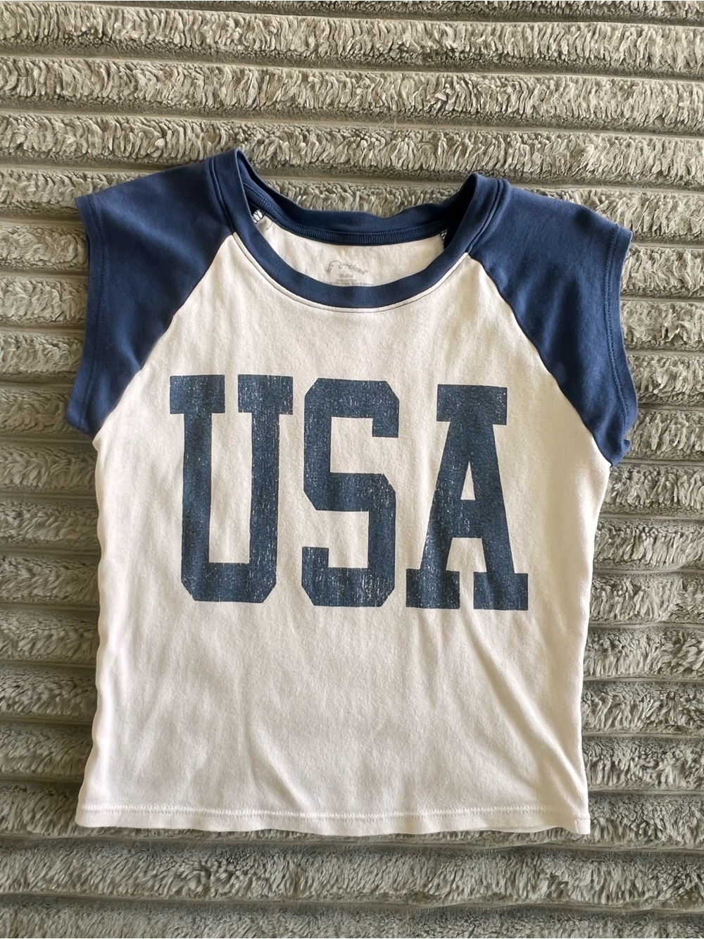 Target Big GIrls USA Graphic Baby Tee Size XL/16 or Women's XS